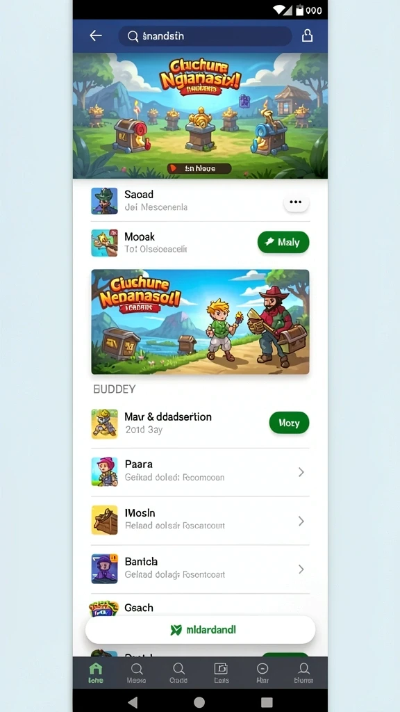 Tangkapan layar kedua menampilkan menu upgrade karakter yang menarik.