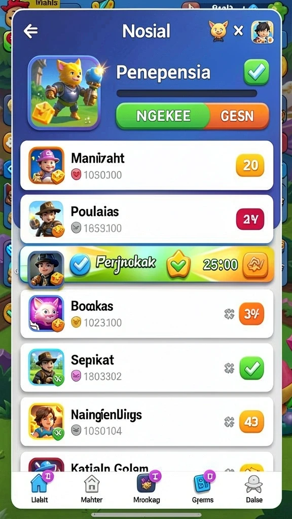 Tampilan awal game 9N9N yang menarik.