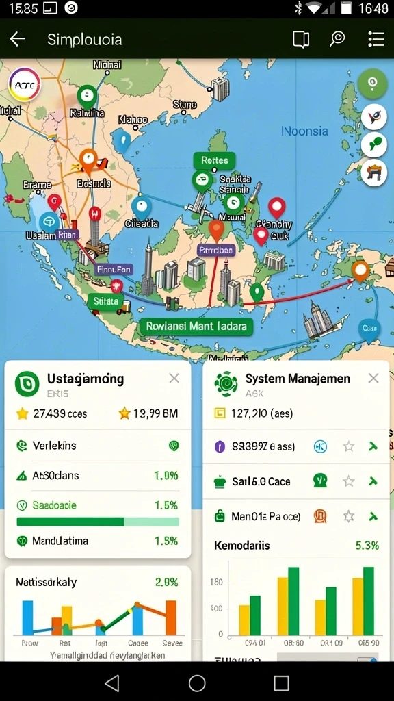 Tantangan menarik di setiap level.