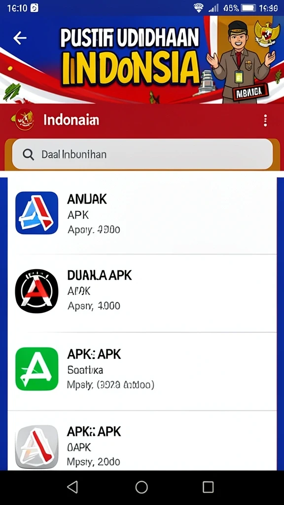Tampilan antarmuka BINTANGMPO yang menarik dan mudah digunakan.