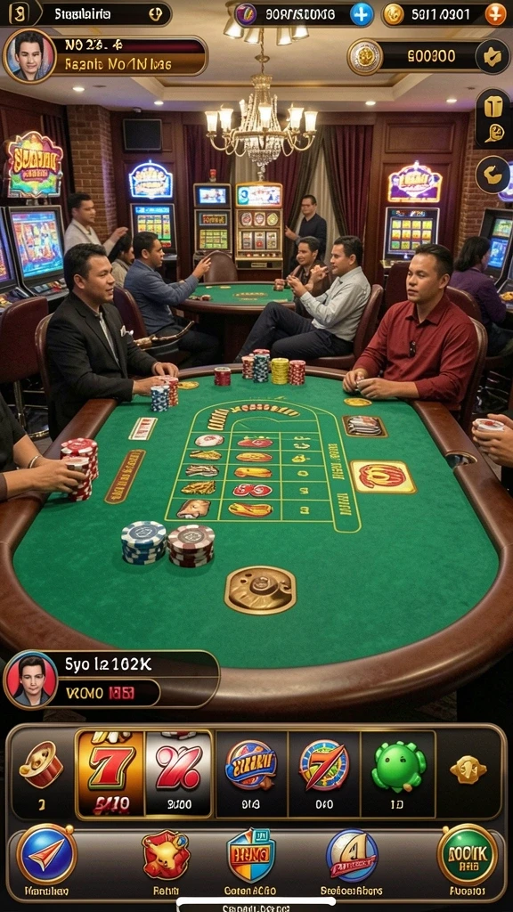 Tangkapan layar interaksi sosial antara pemain dalam game.