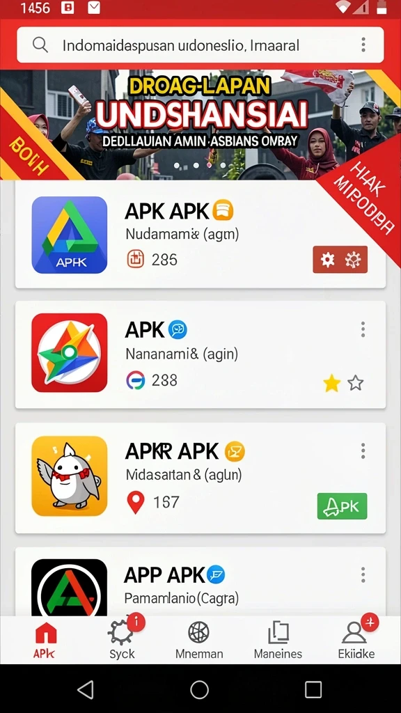 Tampilan level yang menakjubkan dan penuh warna.