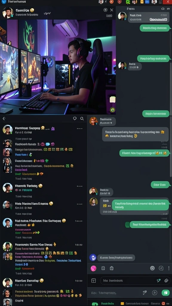 Screenshot menampilkan karakter utama dalam pertarungan epik.