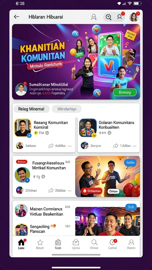 Tampilan antarmuka yang menarik dan user-friendly.