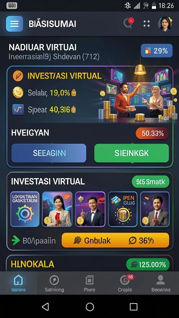 Pengalaman bermain yang interaktif dan sosial.