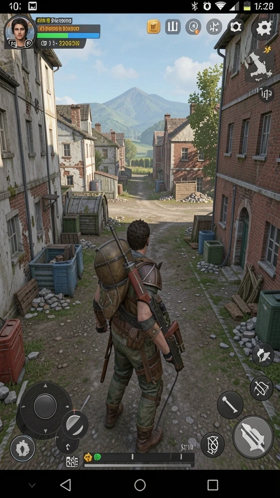 Screenshot saat gameplay di level menengah.