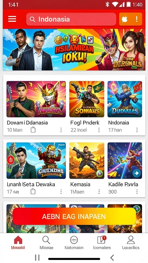 Salah satu level menantang dengan rintangan seru.
