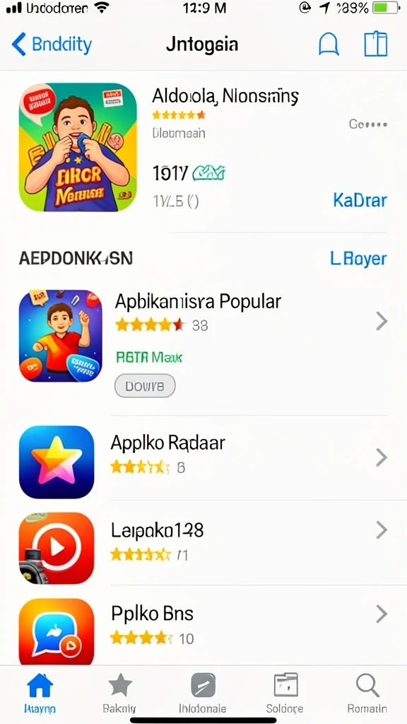 Tampilan awal yang menarik dan intuitif.