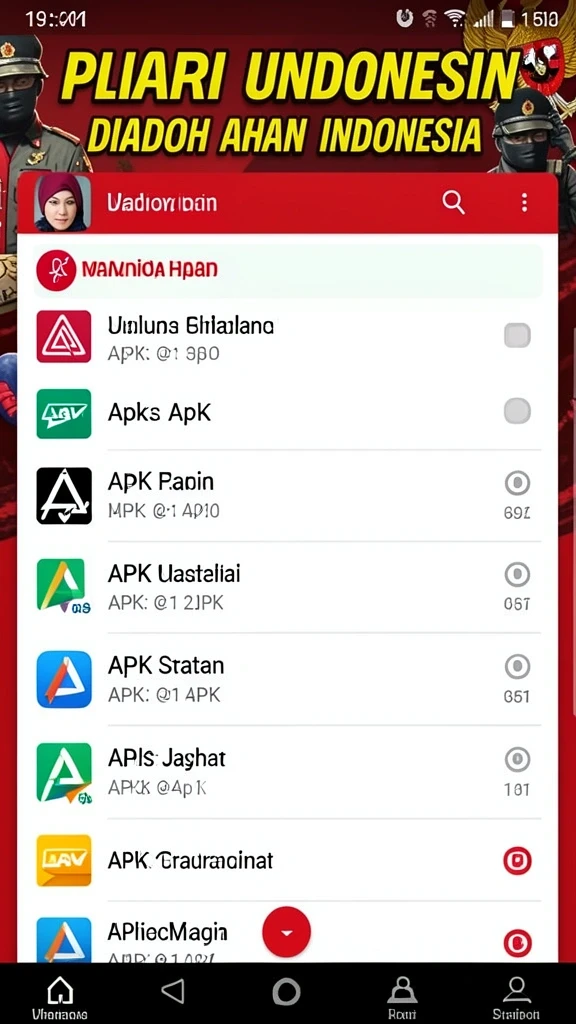 Tampilan menu utama yang intuitif dan menarik.