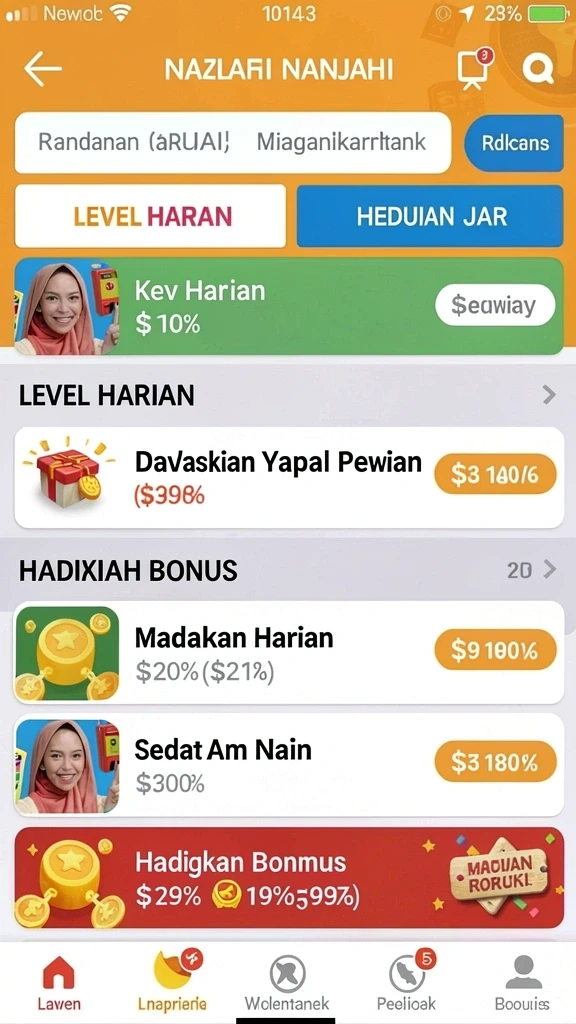 Tampilan awal game dengan karakter Viking yang kuat.